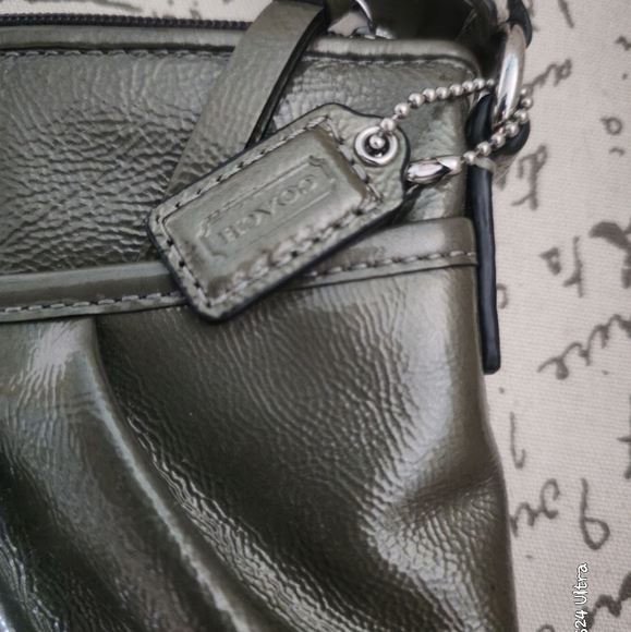 COACH COPPER METALLIC COATED CROSS BODY/SHOULDER BAG WITH HANG TAG EUC - Picture 3 of 9